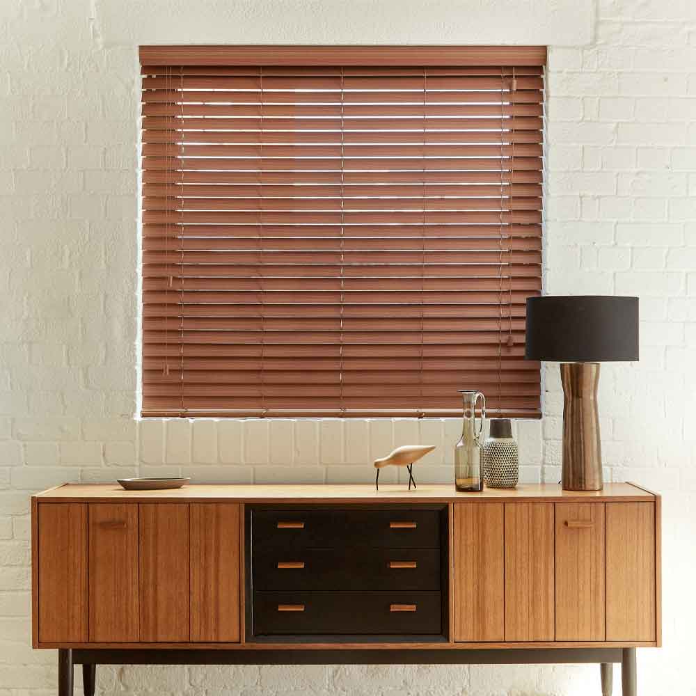 Wooden blinds in Lincoln